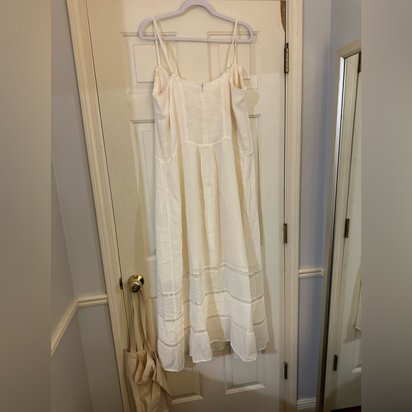 Reformation Ronan dress NWT in ivory plus size - Picture 10 of 13